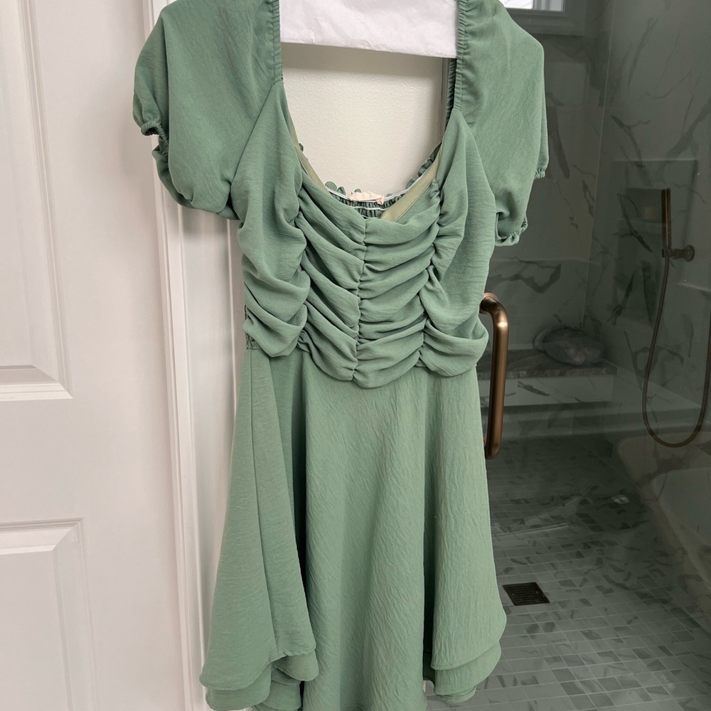 Altar'd State Green Mini Dress